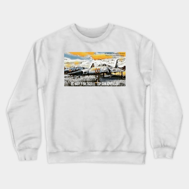 2-Sided F-5N Tiger II Crewneck Sweatshirt by acefox1